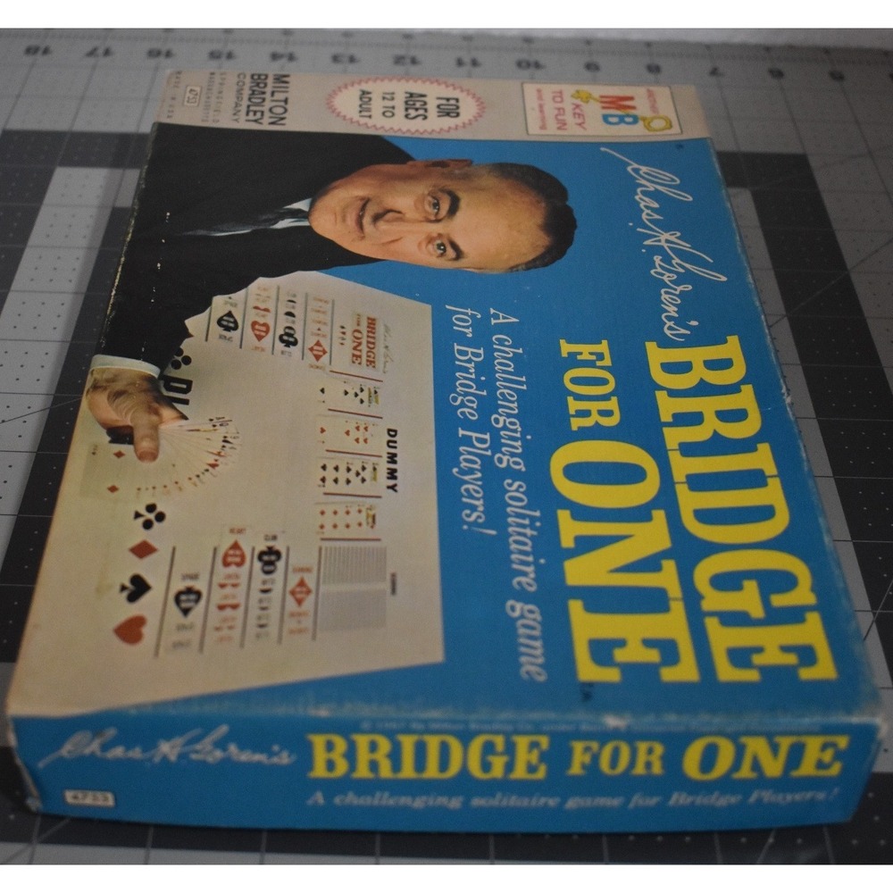 1967 Milton Bradley Chas A Goren Bridge for One Solitaire Game 4753 COMPLETE - Picture 11 of 16